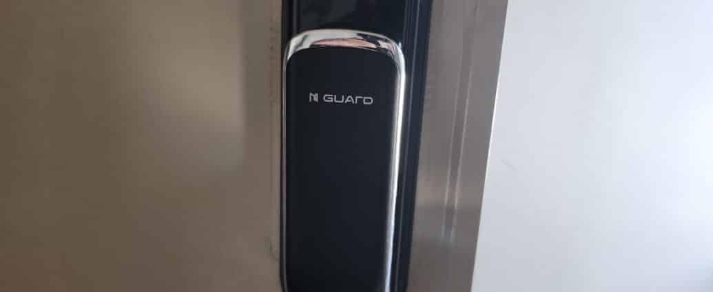 엠가드 KBL-P400 도어락 교체 설치 후 모습