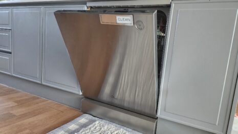 식기세척기 구입 후 빌트인으로 설치한 모습