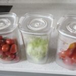 잠금 날개가 있는 진공밀폐용기