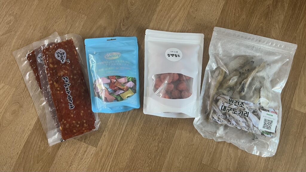카페디저트페어에서 구입한 제품들